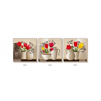 Wooden 3 Pis Set(14x14)  (T-1285)